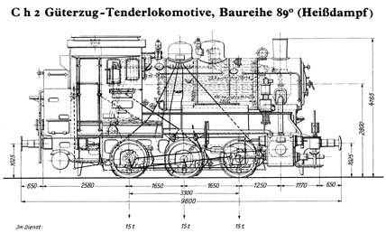Locomotive tender pour trains marchandises srie 89