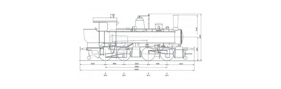Locomotive pour trains marchandises de la srie Ed 2x2/2