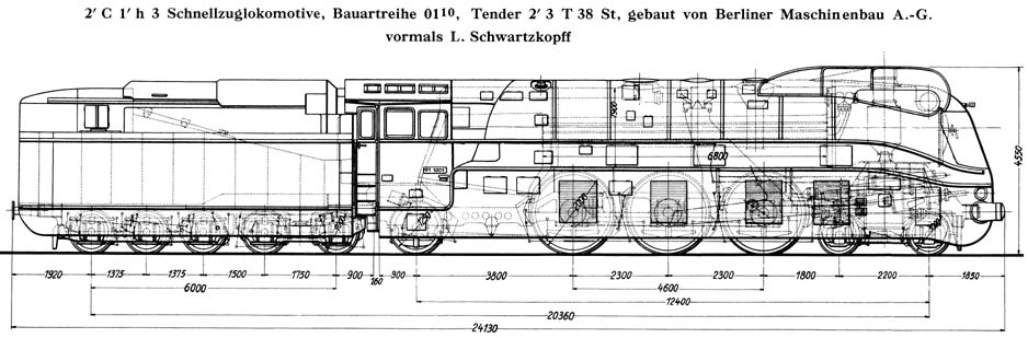 Locomotive pour trains rapides srie de la srie 01-10