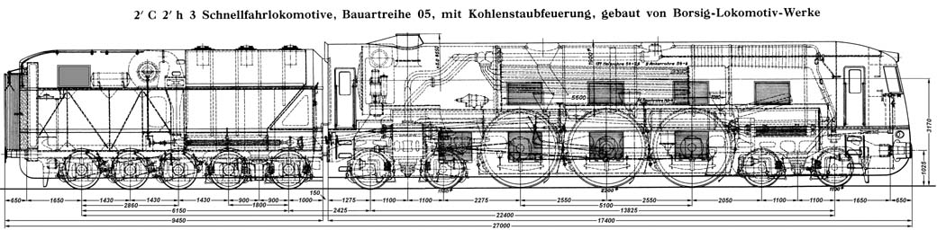 Locomotive pour trains rapides 05 003 (Locomotive d'essais)