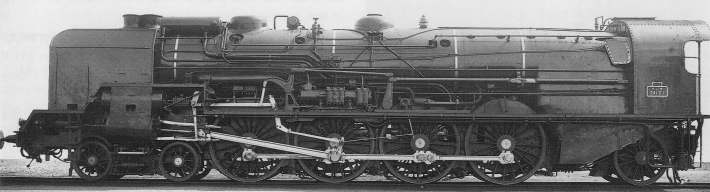 Photo VdR reprise du livre "Les locomotives  vapeur unifies 241P, 240P, 150P" de Bernard Collardey et Andr Rasserie, dit par La vie du Rail, ISBN 2-902 808-93-3