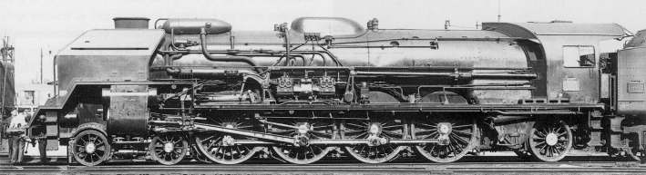 Photo VdR-Flix Fnino reprise du livre "Les locomotives  vapeur unifies 241P, 240P, 150P" de Bernard Collardey et Andr Rasserie, dit par La vie du Rail, ISBN 2-902 808-93-3